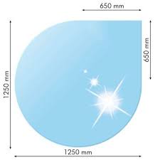 SKLO POD KACHLE, SLZA, 125X125 CM (65X65 CM), FAZETA 20 MM