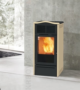 Kachle Edilkamin Piro 2  béžová 6,9kW