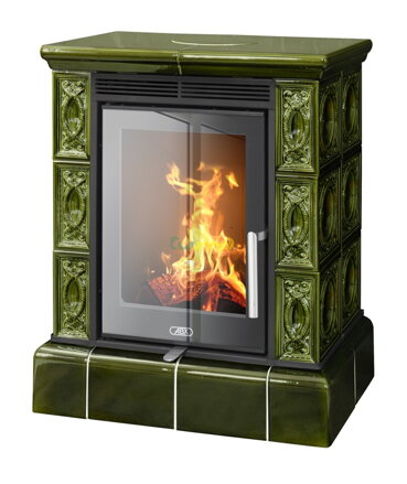 Kachle ABX Helvetia exclusive kachľový sokel zelené