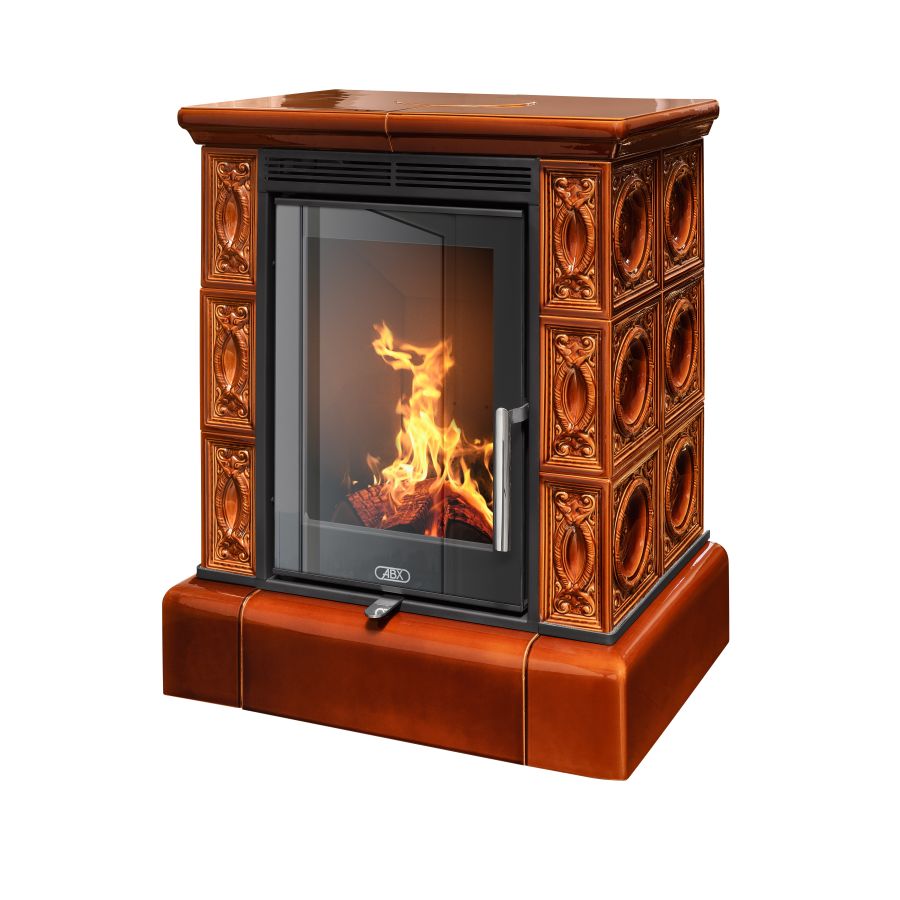 Kachle ABX Helvetia exclusive kachľový sokel hnedá