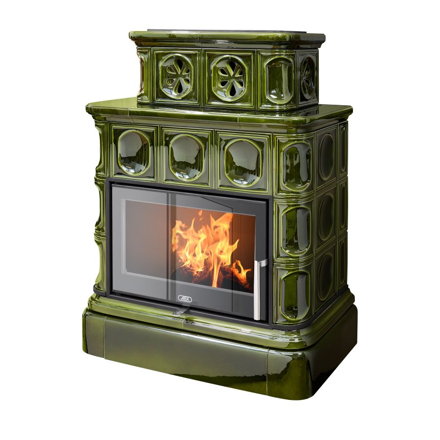 Kachle ABX Karelia kachľový sokel zelená